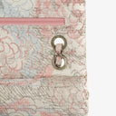 Chanel Camellia Limited Edition Print Tweed Medium Double Flap Bag Silver-Tone Hardware