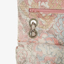 Chanel Camellia Limited Edition Print Tweed Medium Double Flap Bag Silver-Tone Hardware