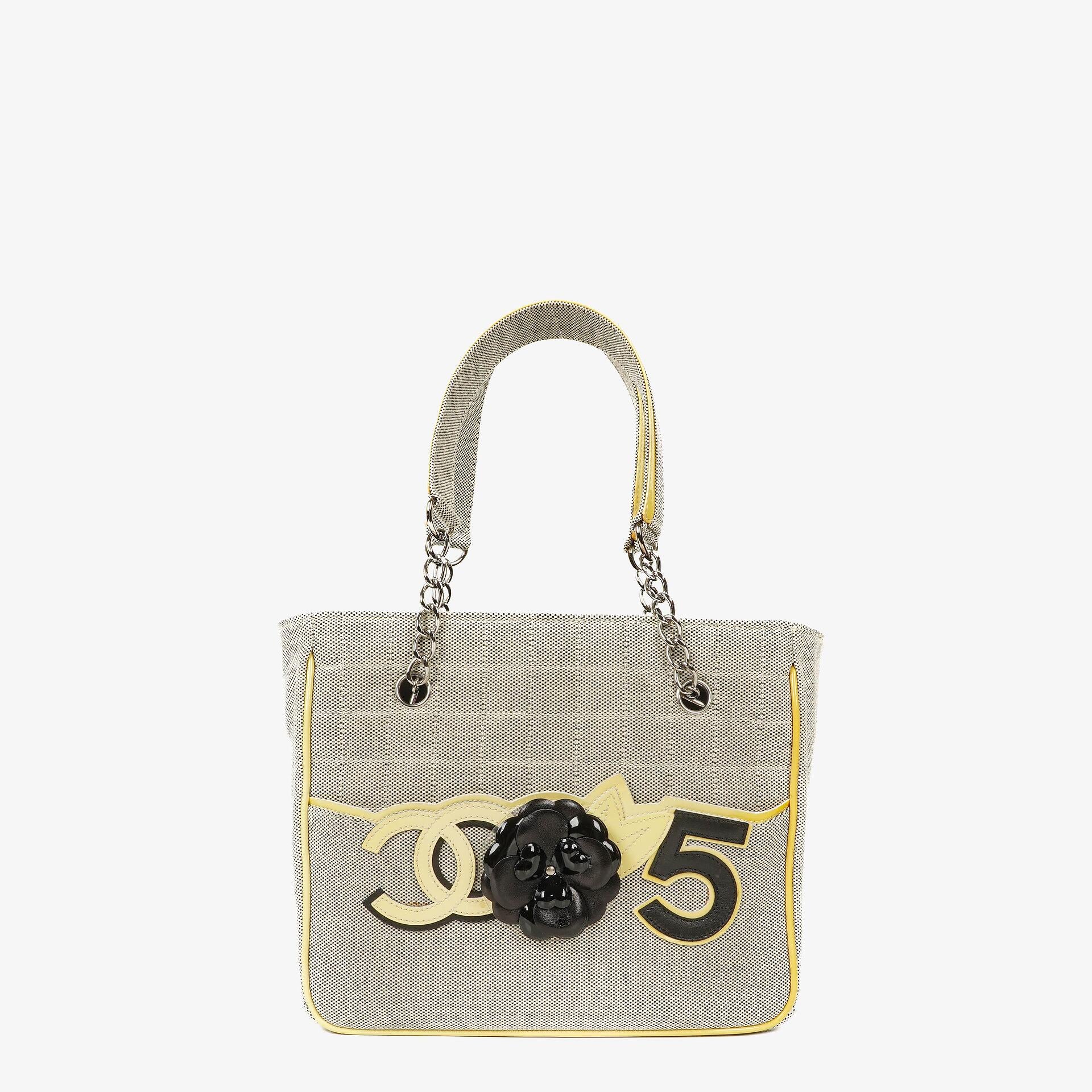 Chanel Camellia N°5 Chocolate Bar Tote Bag