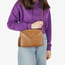 Chanel Camera Tassel Brown Leather Crossbody Bag