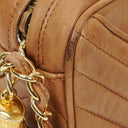 Chanel Camera Tassel Brown Leather Crossbody Bag