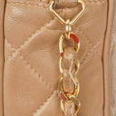 Chanel Camera Tassel CC Beige Quilted Lambskin Bag
