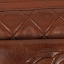 Chanel Camera Tassel CC Brown Quilted Lambskin Bag
