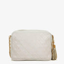 Chanel Camera Tassel CC White Quilted Lambskin Bag