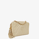 Chanel Camera Tassel Leather Front Pocket Crossbody Bag