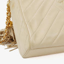 Chanel Camera Tassel Leather Front Pocket Crossbody Bag