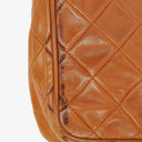 Chanel Camera Tassel Small Brown Quilted Lambskin CC Front Pocket