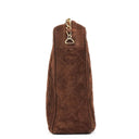 Chanel Camera Tassel Vintage Bag In Brown Quilted Suede