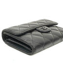 Chanel Card Holder Wallet So Black Lambskin Quilted Flap