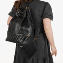 Chanel Caviar Quilted Drawstring Backpack