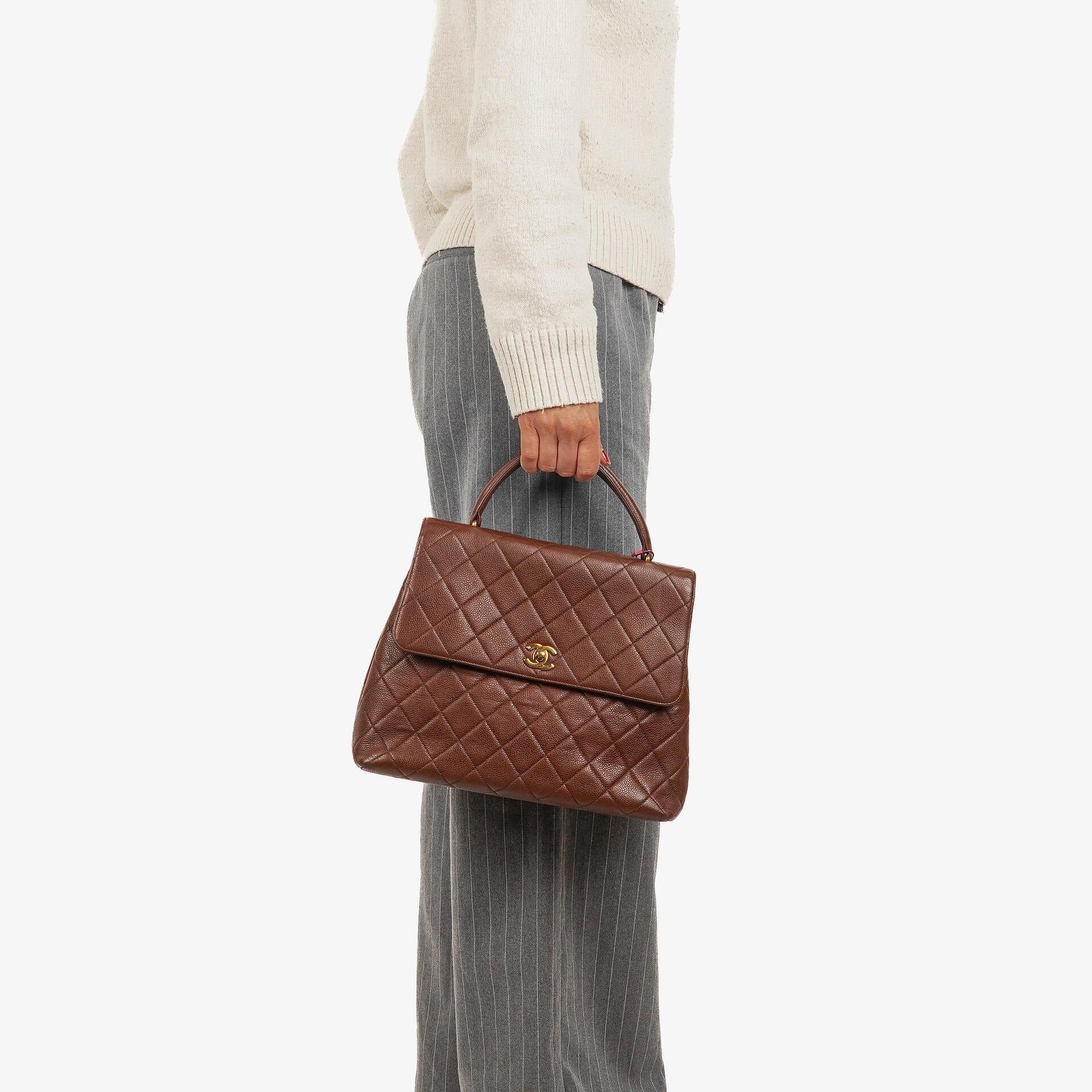 Chanel Caviar Quilted Jumbo Kelly Flap Bag