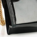 Chanel CC Black Envelope Patent Leather Multi Chain Shoulder Bag