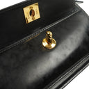 Chanel CC Black Leather Wristlet Bag 24K Gold-Plated Hardware, 1996-1997