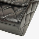 Chanel CC Black Quilted Lambskin Crossbody Messenger Bag