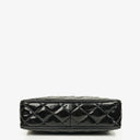 Chanel CC Black Quilted Patent Leather Camera Tassel Bag