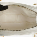 Chanel CC Double Chain White Shoulder Bag