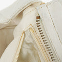 Chanel CC Double Chain White Shoulder Bag