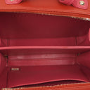 Chanel CC Filigree Small Vanity Case In Red And Pink Quilted Caviar Leather And Champagne Gold-Tone Hardware