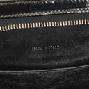 Chanel CC Front Pocket Black Quilted Patent Leather Small Tote Bag
