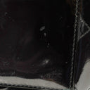 Chanel CC Front Pocket Black Quilted Patent Leather Small Tote Bag