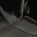 Chanel CC Front Pocket Black Quilted Patent Leather Small Tote Bag