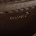 Chanel CC Logo Brown Suede Top Handle