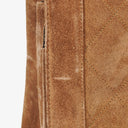 Chanel CC Logo Brown Suede Top Handle