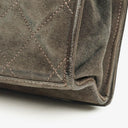 Chanel CC Logo Suede Full Flap Shoulder Bag