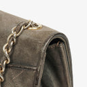 Chanel CC Logo Suede Full Flap Shoulder Bag