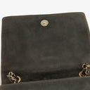 Chanel CC Logo Suede Full Flap Shoulder Bag
