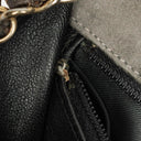 Chanel CC Logo Suede Full Flap Shoulder Bag