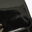 Chanel CC Square Black Patent Leather Flap Bag