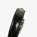 Chanel CC Square Black Patent Leather Flap Bag