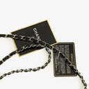 Chanel CC Square Black Patent Leather Flap Bag