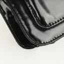 Chanel CC Square Black Patent Leather Flap Bag