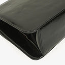 Chanel CC Square Black Patent Leather Flap Bag