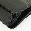 Chanel CC Square Black Patent Leather Flap Bag
