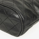 Chanel CC Tassel Quilted Black Leather Shoulder Bag