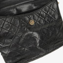 Chanel CC Tassel Quilted Black Leather Shoulder Bag