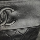 Chanel CC Tassel Quilted Black Leather Shoulder Bag