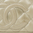 Chanel CC Timeless Metallic Caviar Quilted Shoulder Bag