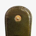Chanel CC Vanity Case Olive Green Iridescent Quilted Patent Leather