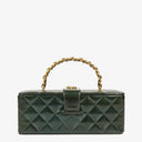 Chanel CC Vanity Case Quilted Patent Leather