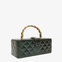 Chanel CC Vanity Case Quilted Patent Leather