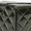 Chanel CC Vanity Case Quilted Patent Leather