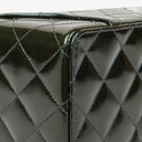 Chanel CC Vanity Case Quilted Patent Leather