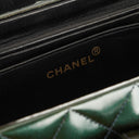 Chanel CC Vanity Case Quilted Patent Leather