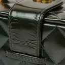 Chanel CC Vanity Case Quilted Patent Leather