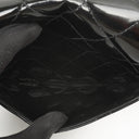 Chanel Chain Top Handle Single Flap Bag Black Quilted Patent Leather 24K Gold-Plated Hardware