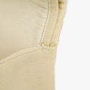 Chanel Chevron Medium Double Flap Bag In Beige Quilted Jersey And 24K Gold-Plated Hardware